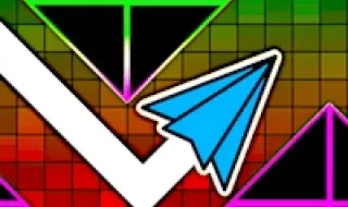 PLay Geometry Dash Hyper Wave: Neon Challenge now!