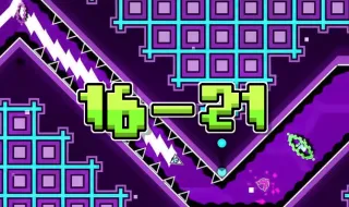 PLay Geometry Dash Levels 16-21 now!