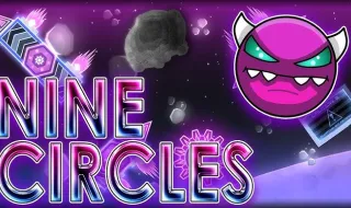 PLay Geometry Dash Nine Circles now!