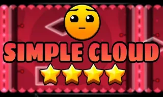 Play Geometry Dash Simple Cloud now!