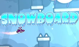 PLay Geometry Dash Snowboard now!