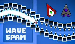 PLay Geometry Dash Wave Spam now!
