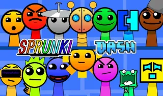 Play Sprunki Geometry Dash now!